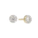 14 Karat Halo Ørestik 2x0,35 ct. TW/VS