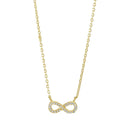 Forgyldt sølv halskædee med AGNANOR vedhæng m. cz - 245 051-3