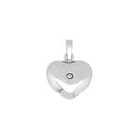 sølv rhod. vedhæng hjerte med cz 20x15mm