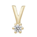 14kt. Afrodite guldvedhæng m. 0.03ct WSI