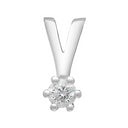 14kt. Afrodite hvg. vedhæng m. 0.03ct WSI