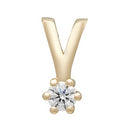 14kt. Afrodite guldvedhæng m. 0.05ct WSI