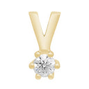 14kt. Afrodite guldvedhæng m. 0.10ct WSI