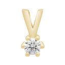 14kt. Afrodite guldvedhæng m. 0.15ct WSI