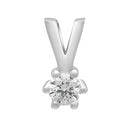 14kt. Afrodite hvg. vedhæng m. 0.15ct WSI