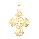 8kt. guld dagmarkors m/apostle 22mm