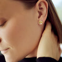 Scarlett Ørestikkere Stor - 18 karat forgyldt