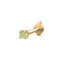 14kt. guldørestik peridot PIERCE52 1stk