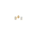 14kt. guldørestikker m/2 dia 0,008ct 3mm