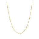 Collier Med Kugle Og Uendelighedstegn - 8 karat guld Halskæder - 45 + 3 cm - 3021124