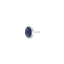 Rhd. sølv ørestik med sodalite 1 stk.