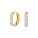 Forgyldt sølv creoler KOSANOR 15mm