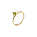 Ring Med Grøn Peridot 5Mm 333