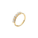 Ring Med Ferskvandsperler 5X 3-3,5Mm 333