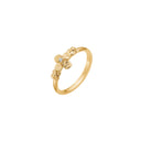 Ring Blomst Og Zirkonia 333