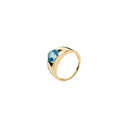Ring Med Blå Topaz 333