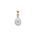 Vedhæng Med Ferskvandsperle 7,5-8Mm Og Diamant 0,005Ct. W.Si. 333