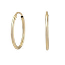8kt. guldcreoler 17mm