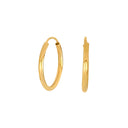 8kt. guldcreoler oval 20x2mm