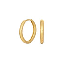 14kt. guldcreoler 2x16mm