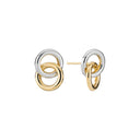 Rund ørestik 2-farvet 10x8 mm 8 kt
