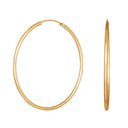 Forgyldt sølv creol 40mm HOOPS52 - 325 696-3
