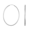 Rhodineret sølv creol 40mm HOOPS52 - 325 696