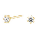 14k. Afrodite ørestik m. 0.06ct WSI