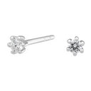 14k. Afrodite hvg. ørestik m. 0.06ct WSI