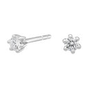 14k. Afrodite hvg. ørestik m. 0.10ct WSI