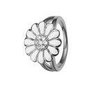 16 mm White Marguerite - sølv - 800-4.6.A