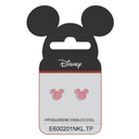 Stål ørestik Disney Mickey Mouse med lyserød i hele ansigt.