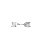 14Kt Hv. Ørestik 2X0,15Ct Wsi 4