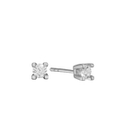 14Kt Hv. Ørestik 2X0,25Ct Wsi 4