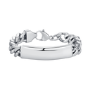 Stål armbånd id-plade panzerkæde. Længde 22 cm.