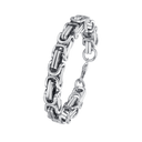 Stål armbånd kongekæde. Længde 22 cm.