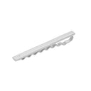 Rhodineret sølv slipseholder blank m/ sten - 467 200