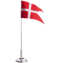 Forsølvet flagstang m. blank fod Carl Hansen 40 cm - 492-1180