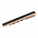 Rustfri stål slipseholder med rosa og sort - 493 007