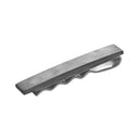 Rustfri stål slipseholder børstet grå 52mm - 493 011