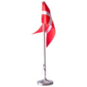 Fortinnet flagstang m. rund fod 385 cm - 496-011