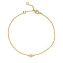 Armbånd Roset Med Diamanter 7X0,01Ct. W.Si. 16-17,5-19Cm 585