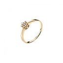 Ring Roset Med Diamanter 7X0,01Ct W.Si. 585