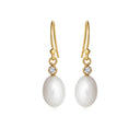 Forgyldt Øreringe 8 mm