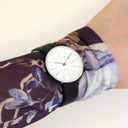 Bankers hvid 34 mm med læderrem - 53101-1601