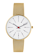 Bankers hvid 34 mm med meshrem - 53107-1609