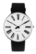 Roman hvid 40 mm med læderrem - 53302-2001