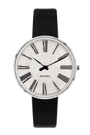 Roman Sunray Silver 34 mm med læderrem