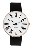 Roman hvid 40 mm med læderrem - 53312-2001RP