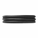 Læder armbånd sort 4 mm 70 cm 601-4-70black